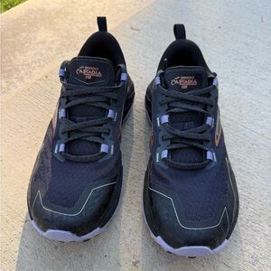 Brooks Cascadia 16 Black and Purple Trail Shoes